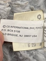 Macys First Impressions 8” Gray Elephant Plush Stuffed Animal