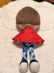 Baby Starters Super Hero Plush Boy Doll w/ Red Cape Blue Camo Pants 2019