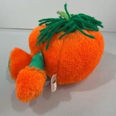 Vintage Fun World Orange Pumpkin Plush Stuffed Animal Halloween Hang Sit Soft