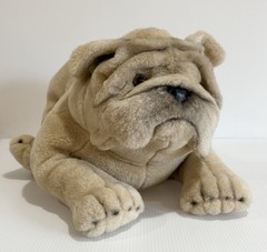 Vintage Large 18” Avanti Applause English Bulldog Plush Toy Stuffed Animal 1985