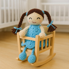 Crochet Doll for Her | Amigurumi Princess Stuffed Doll | Best Gift for Baby Girl