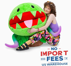 Massive Squishable Venus Flytrap Plush Soft Giant Stuffed Plant Toy 33 inch