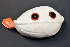 Giant Microbes ANTHRAX Bacteria White Stuffed Plush Mini 3″ VGUC