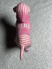 Victoria’s Secret collectible dog plush- pink, yellow, & multicolored