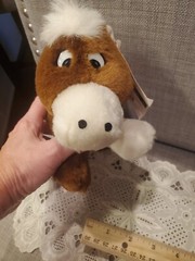 Cloppy Horse plush, vintage, squeeze pet talking, sounds are clear, tags