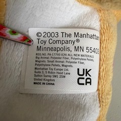 Manhattan Toy Nursing Nana Cat Plush Magnetic Mother with 3 Kittens Orange 16″