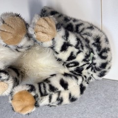 Vtg 18” Snow Leopard 1988 Applause Plush Realistic Wild Cat WWF Stuffed Animal
