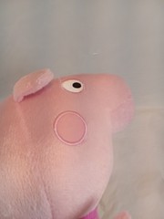 3pc Plush Pigs, Ganz Heart Tugger Pig, ABD Peppa Pig, Plastic Peppa Pig Hasbro