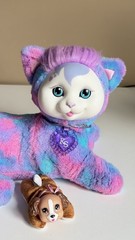 Kitty Surprise TASHA Cat Plush JUST PLAY Tie Dye Pink Purple Blue Mama