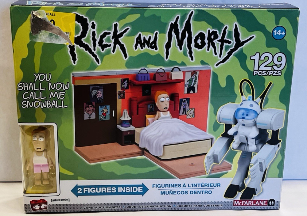 Rick and Morty You Shall Call Me Snowball 129 pieces Adult Swim Set Sealed SH1