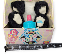 Vntg 1994 Zoo Borns by Ed Kaplan Associates Talking Panda Plush w/Original Box