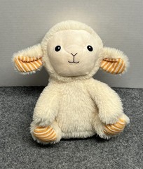 Spark Create Imagine Lamb Sheep Rattle Crinkle Striped Plush 9″ Lovey