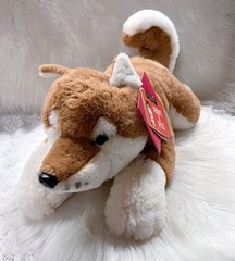 FAO Schwarz Biscuit The Shiba Inu Dog Plush Stuffed Animal Adopt A Pets NEW 22″