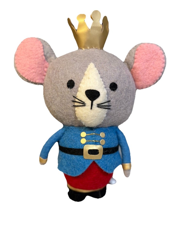 Rat King Mouse Doll Plush Nutcracker Christmas Decor Heavy Weight Wool?