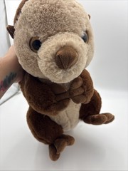 Justin Otter Plush 18” Toy Factory Brown Tan Stuffed Animal W/Tags