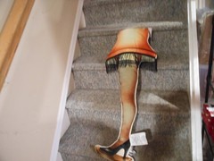 Hallmark ” A Christmas Story Leg Lamp” Plush Lightup Pillow 34″ H NWT