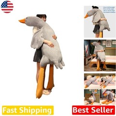 Giant Grey Swan Plush Toy 75″ Soft Goose Stuffed Animal Pillow Kids Adults Gift