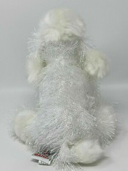 GANZ Webkinz Poodle White Puppy Dog Bean Bag Plush Stuffed Animal Toy NO CODE
