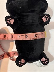 WEIGHTED 10” Black Cat Plush Heavy Stuffed Animal Cute SOFT Anxiety Autism Comfy