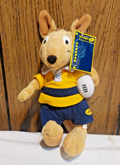 Wally the Wallaby plush Australia Rugby new w tags 8 inches 20 CM Beanz Toys