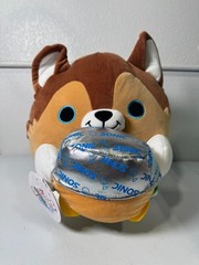 Snackles Plush 14″ Puppy with Sonic Burger – Soft Collectible Stuffed Toy (Read)