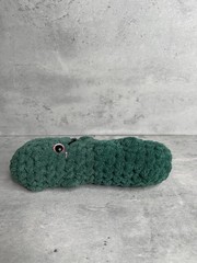 Handmade Crochet Emotional Support Pickle Plush Green Yarn For Kids And Adults