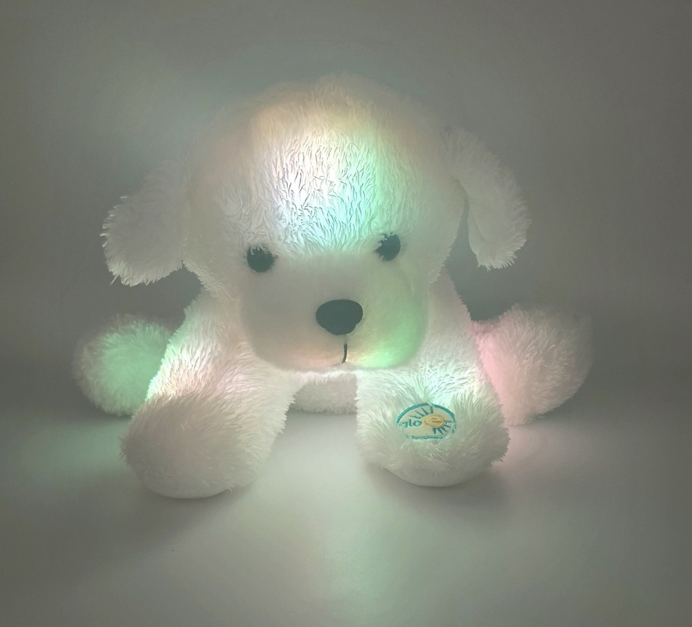 Cepia Glo-E Bear White Color Kinetics Light-Up Plush Toy Works Perfectly!