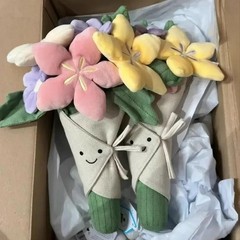 Bouquet Flowers Toy Girls Birthday Wedding Gifts Doll Toy top!!