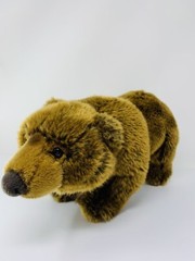 Lelly Plush Brown Grizzly Bear 13″ Venturelli Angelo Soft Stuffed Animal Toy