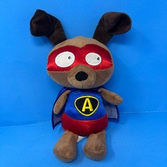 Ganz Noble Heroes Achievement Dog 8 inch Brown Red Blue Superhero H12538 Plush