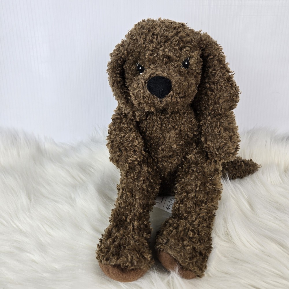 Rare IKEA Gosig Spaniel Brown Curly Hair Puppy Dog Plush 15.75″