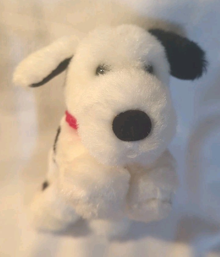Battat White Black Dalmation Puppy 8″ Laying Plush (No Tag)