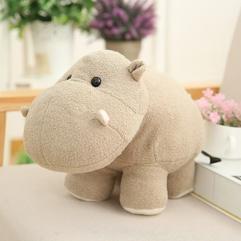Hippopotamus Gray 8 Inch Stuffed Animal Plush Toys Toddler Dolls Kids Gifts