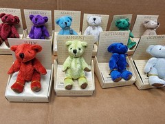 Lot Of 16 RUSS Birthstone Month Bears New With Box Complete Set 3 Inch Size