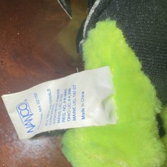 Nanco Vintage Year 2000 Alien Plush Stuffed Animal Small Green w/ Tags 1998