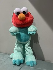 Sesame Street Elmo Dinosaur Costume Dino Stomp Plush Toy Interactive Dance WORKS