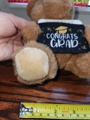 Graduation Congrats Grad Gift Card Holder Plush Brown Bear NWT ANY YEAR
