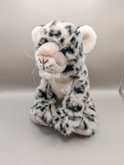 RARE Wild Republic Plush Snow Leopard Jaguar Cat Stuffed Animal K&M Int. 12″