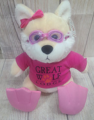 The Petting Zoo Plush Great Wolf Lodge Girl Fox Stuffed Animal Tan White 11″ New