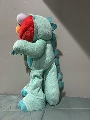 Sesame Street Elmo Dinosaur Costume Dino Stomp Plush Toy Interactive Dance WORKS