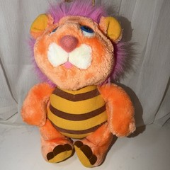 Hasbro Wuzzles Bumblelion Orange Small Plush Stuffed Animal Vintage 1984 P4 282