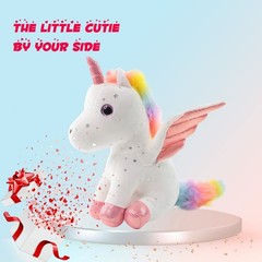 Sew Butiful 8″ Unicorn Stuffed Animal – Cute Plush Toy Gift for 3-8 Years Old…