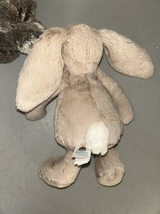 Lot Of 4 Jellycat Bashful Bunnies Dark Brown Crème Beige White Bunny Medium