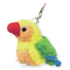 cute sales Parakeet beak red cleaner plush toy strap red Z0012