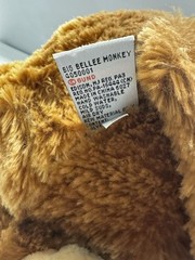 G By Gund Plush BIG BELLEE MONKEY Brown Gorilla 17″ Stuffed Animal Plush Soft