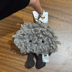 Jellycat Amuseables Storm Cloud Bag Charm Keychain – Soft Plush Keychain Gift