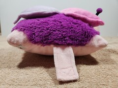 2010 Pillow Pets PeeWees Fluttery Butterfly 12.5″ x 11″ Pillow purple/pink