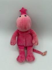GUND Zwibble Dibble Star Dinosaur Soft Plush Stuffed 9” 1980s Pink 1988-1990