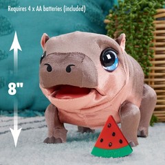 Sally The Silly Hippo, 9 Inch Interactive Plush, Kids Toys for Ages 4 Up by J…