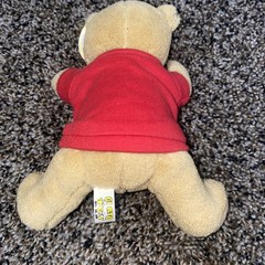 6” Curto Toy Bear Plush STUFFED Animal Beige Soft With Red Exceptional Kid Shirt